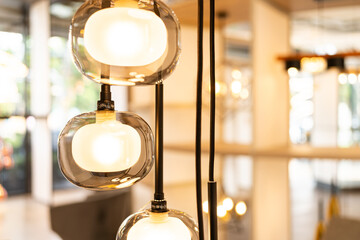 Ceiling light bulbs. vintage lamp, bulb decorative in home