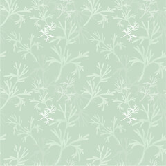 seamless floral pattern with leaves