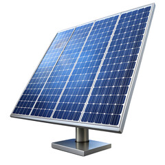 Isolated Solar Panel on transparent or white background