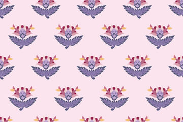 Ikat seamless pattern, geometric design, motif ethnic handmade, Ikat ethnic tribal, boho colors seamless wallpaper. Ethnic Ikat abstract background art.Illustration for greeting cards, printing