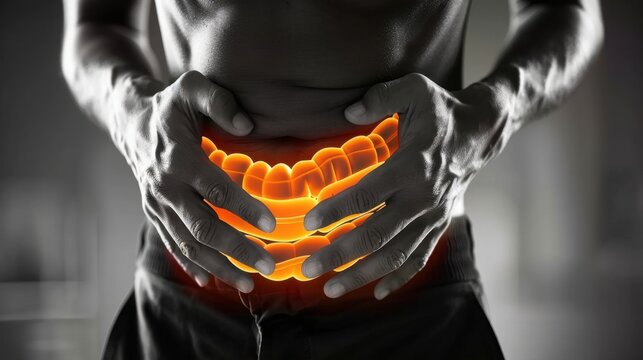 Ulcerative Colitis: Chronic inflammation leads to painful ulcers in the colon and rectum, often causing significant abdominal pain and frequent diarrhea.
