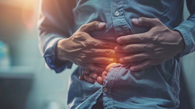 Ulcerative Colitis: Chronic inflammation in the colon and rectum leads to painful ulcers, resulting in abdominal pain and frequent episodes of diarrhea.
