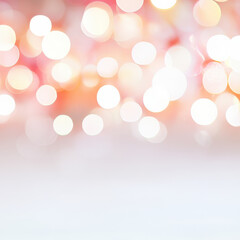Obraz premium Soft bokeh lights create dreamy, festive atmosphere perfect for Christmas celebrations. warm colors evoke joy and warmth during holiday season