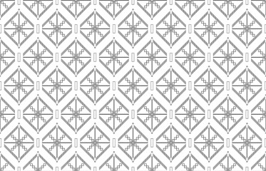 Seamless fabric or textile pattern with geometric. Lines, outlines, geometric shapes. transparent background with png