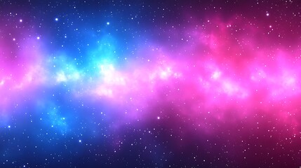 Obraz premium Cosmic Nebula Background Simple Neutral Background with Free Space for Design