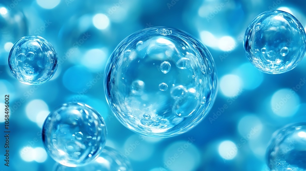Poster abstract water droplets background blank background with copy space for design projects