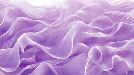 Fototapeta premium Soft lavender fabric flowing gently under bright light creating a calming atmosphere