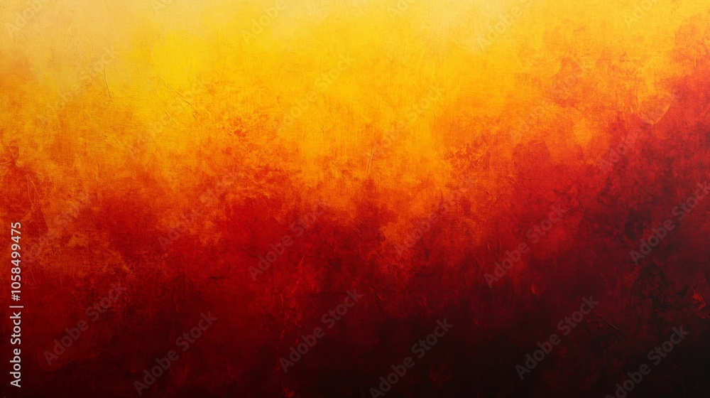 Poster abstract warm colors in a gradient pattern