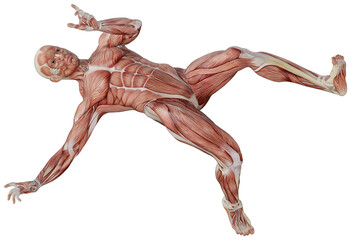muscle body exercise person with transparent background
