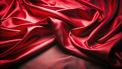 Fototapeta premium Luxurious red cloth background with silk, satin, and velvet textures