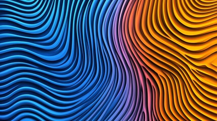 Abstract Colorful Waves Background Simple Neutral Background with Free Space for Design