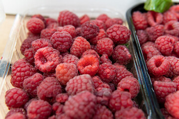 organic natural healthy fruit market juicy ripe food delicious fresh raspberry raspberries