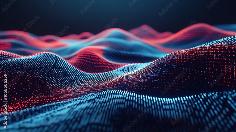 Poster abstract digital wave background clean blank canvas with empty space for designs