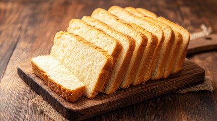 Gluten free bread sliced on a wooden board, highlighting the texture and freshness of gluten free bread. Ideal for recipes or healthy eating concepts with ample copy space.