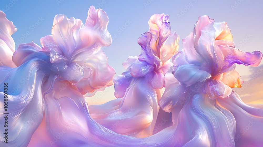 Poster abstract floral background for design blank background with copy space for design projects