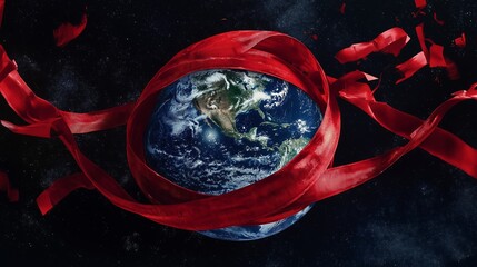 theme background for the AIDS day