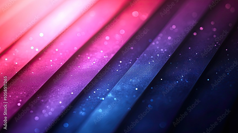 Poster gradient background featuring blue and purple diagonal lines in minimalist style