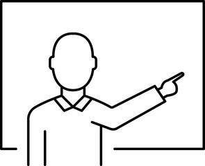 Education simple thin line icons. E-learning, tutorial, distance learning, video and audio courses collection. Academy, school, college, student illustration.