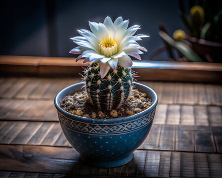 cactus and flower. plant, flower, cactus, pot, nature, flowers, leaf, isolated, decoration, succulent, botany, growth, bloom, flowerpot, flora, garden, spring, object, bouquet, yellow, tree, grow, bea