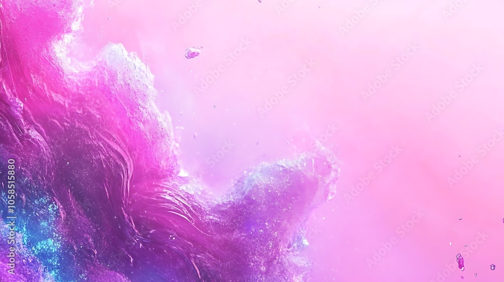 Poster abstract pink and purple swirl blank background with copy space for design projects