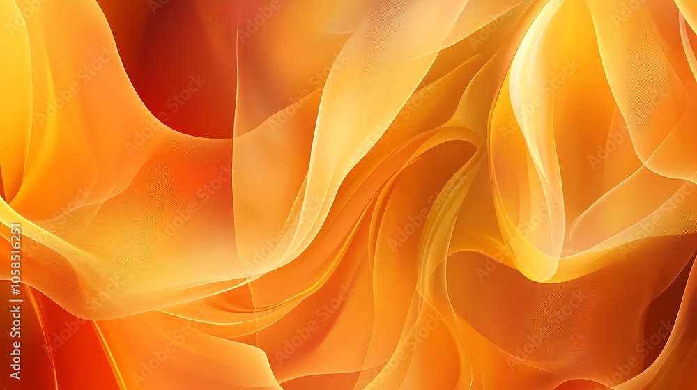 Poster abstract orange fabric background plain textured background for web design and copy