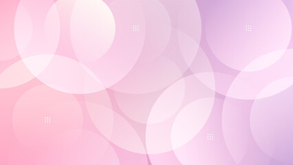 Minimalist banner background, pastel colorful, pink gradations. Circle effect style geometric, abstract background.