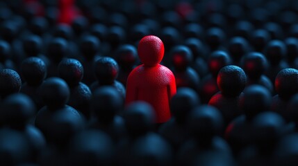 Obraz premium Unique Leadership in a Crowded Business Landscape