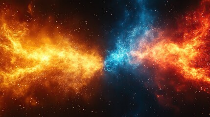 Naklejka premium Modern versus background with striking rays effects symbolizes competition and rivalry in contemporary style