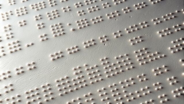 World braille day concept with copy space for awareness and promotion