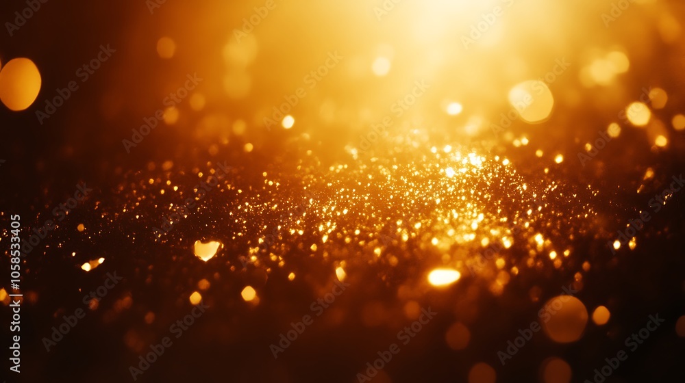 Aufkleber golden glitter background plain textured background for web design and copy