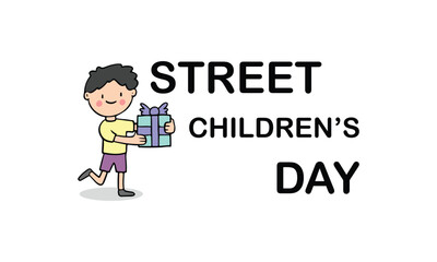 street children day slogan, typography graphic design, vector illustration, for t-shirt, background, web background, poster and more.