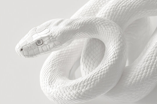 Snake closeup portrait, Year of the snake concept, New Year 2025, Copy Space