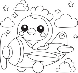Chicks on the Plane coloring