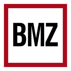German safety sign located on the control of the central fire alarm system (BMZ or Brandmeldezentrale in German)