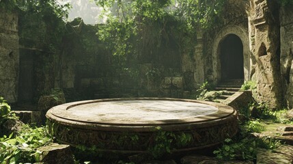 Ancient Ruins Overgrown by Nature