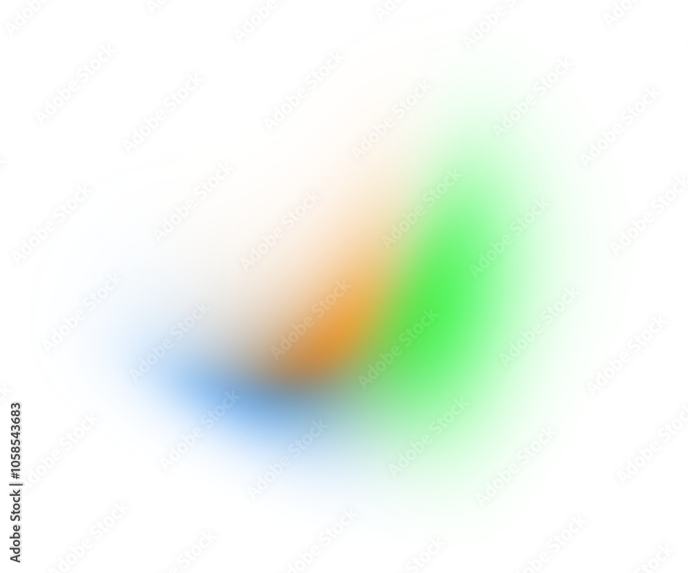 Poster abstract gradient shape on transparent background