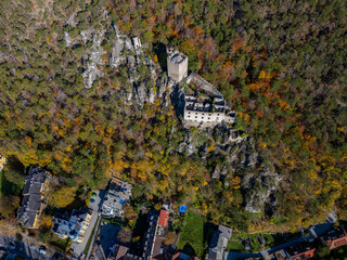 Rauhenstein im Herbst - Luftaufnahmen