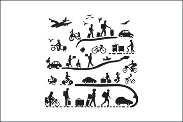 Transport Silhouette Vector | Vehicles and Travel Icons

Transportation Vector Set | Car, Truck, Train, Plane Silhouettes

Minimalist Transport Vector | Vehicle Silhouette Collection

Cargo and Transp