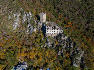 Rauhenstein im Herbst - Luftaufnahmen