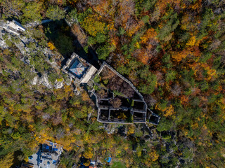 Rauhenstein im Herbst - Luftaufnahmen