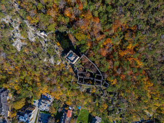 Rauhenstein im Herbst - Luftaufnahmen