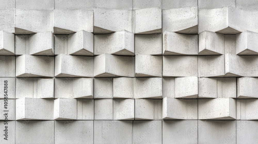 Poster decorative brick pattern on building exterior, spacious background for text.