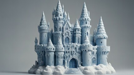 Obraz premium Ice Castle miniature