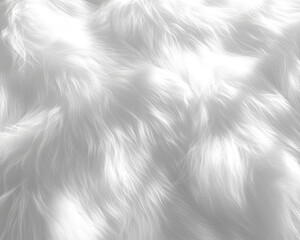 Soft white fur like texture with elegant appearance, perfect for backgrounds or fashion designs. This luxurious material adds touch of sophistication to any project