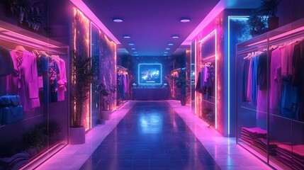 Vibrant fashion alley a glimpse into modern retail experience