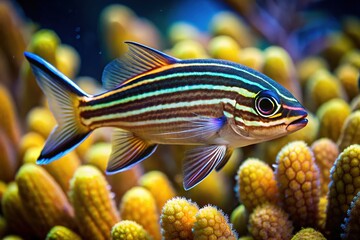 Capture the beauty of Black Striped Cardinalfish in stunning photos.