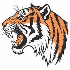 tiger head vector
