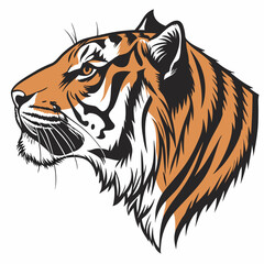 tiger head vector