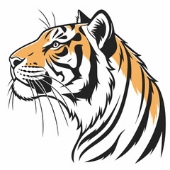 tiger head vector