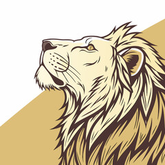 lion head vector illustration
